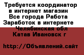 Требуется координатор в интернет-магазин - Все города Работа » Заработок в интернете   . Челябинская обл.,Катав-Ивановск г.